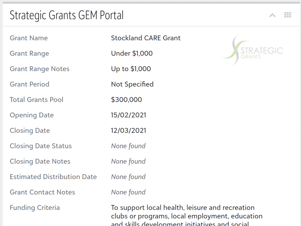 Synchronise grants to Raiser's Edge NXT